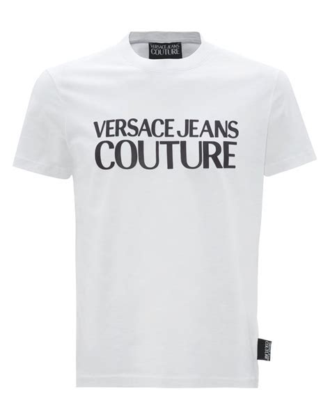 versace jeans t shirts mens|Versace Jeans couture white shirt.